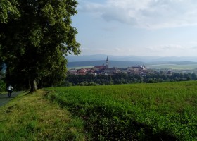 View of the town of Levoča from Mariánska hora