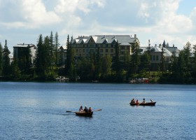 Štrbské pleso, the most popular tarn in Slovakia