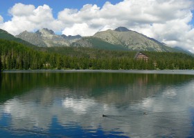 Štrbské pleso, the most popular tarn in Slovakia