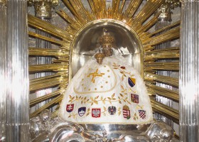 Statue of Baby Jesus in basilica