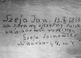 An inscription on the wall of block 11 - death block (c) www.auschwitz.org